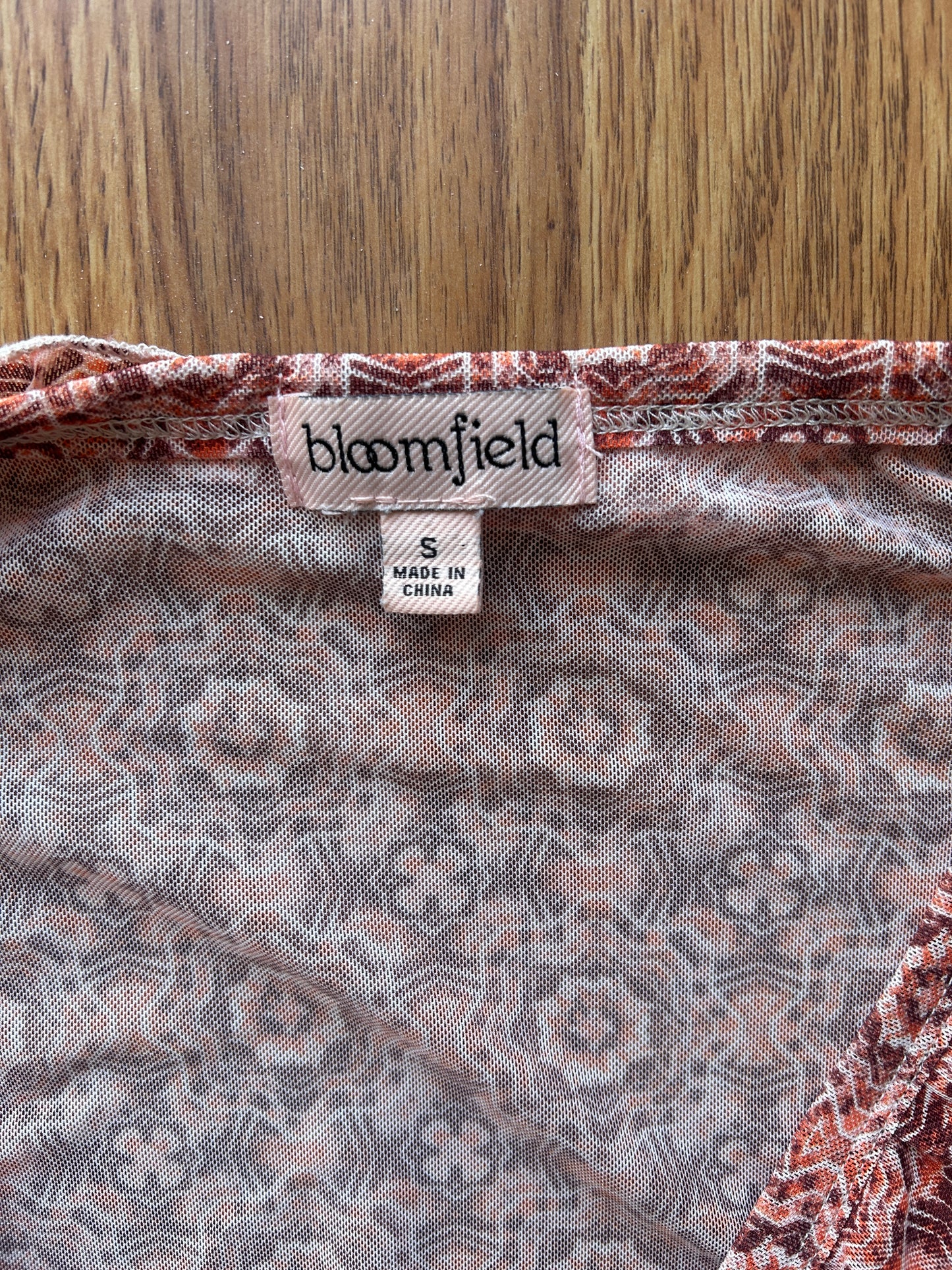 Paisley Sheer Peplum Boho Blouse