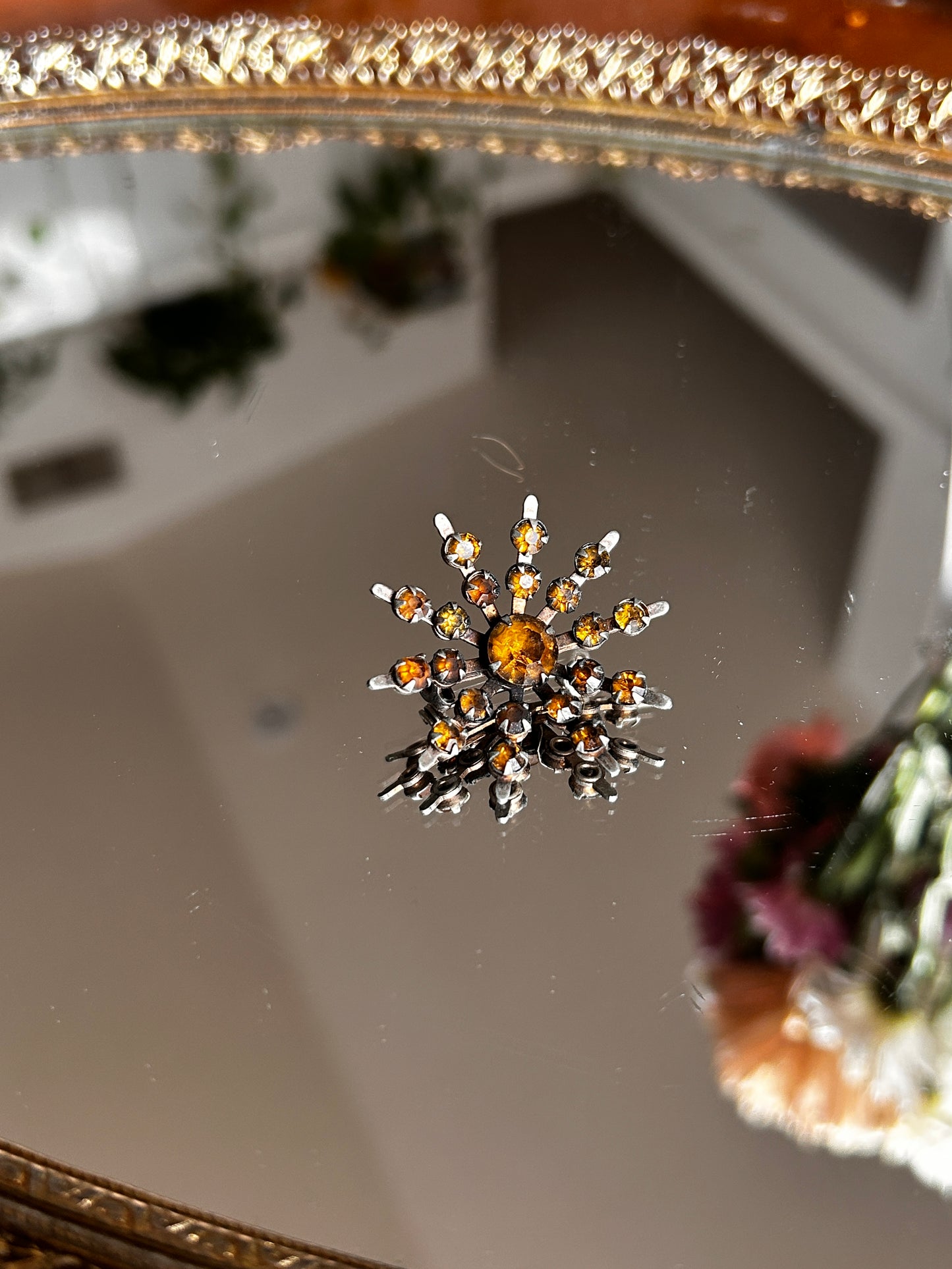 Vintage Starburst Brooch