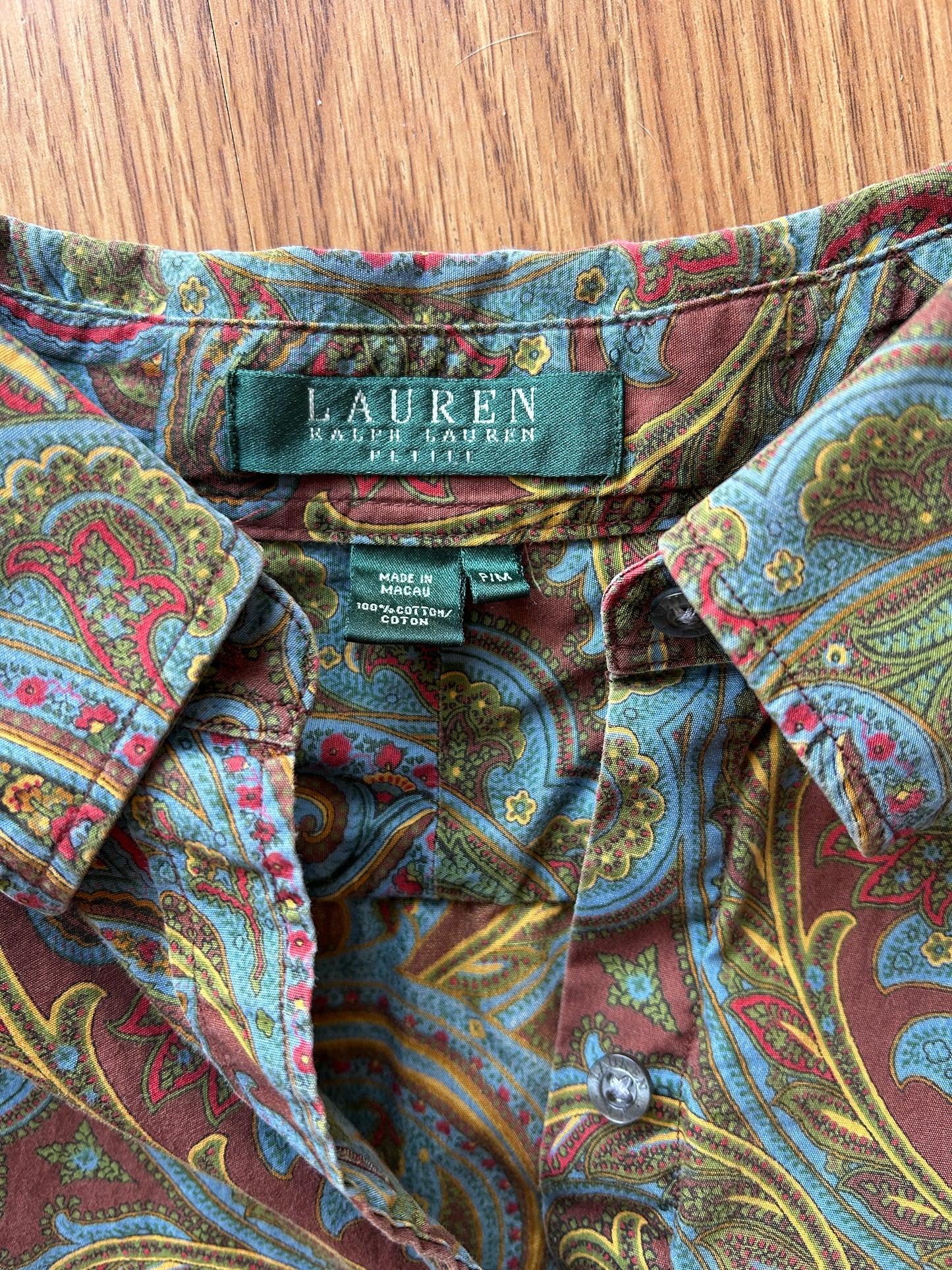 Vintage Ralph Lauren Paisley Button Up