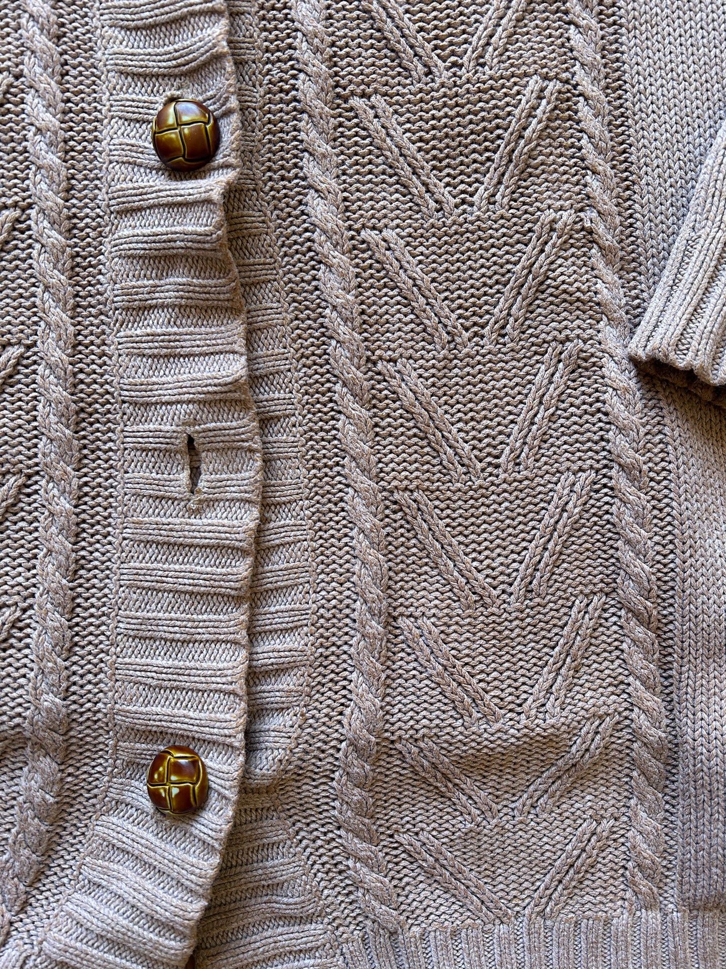 Vintage Cable Knit Cardigan