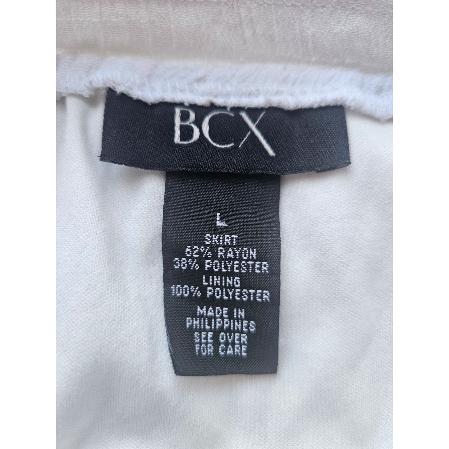 White Tiered Ruffle Mini Skirt, Boho, Festival, Coachella - Size Large