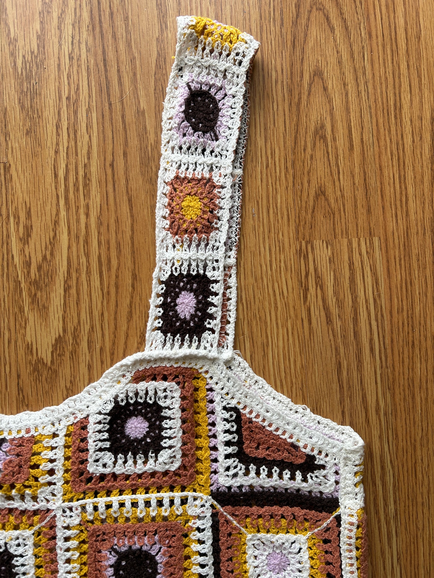 Crochet Boxy Cropped Crochet Shirt