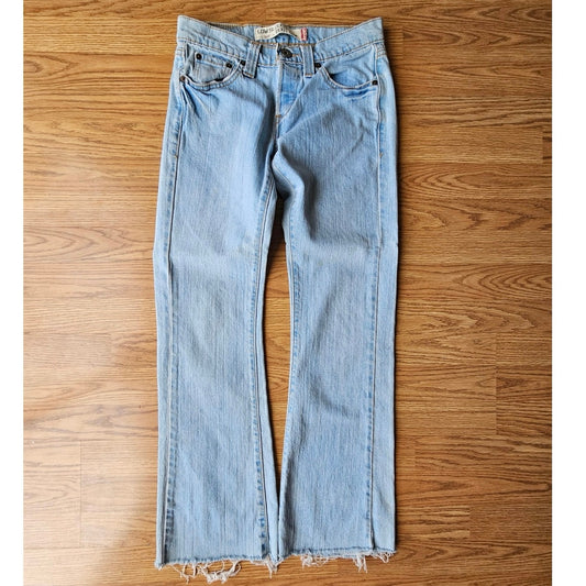 Y2K Levi’s 513 Low Rise Bootcut Jeans Light Wash 28x30