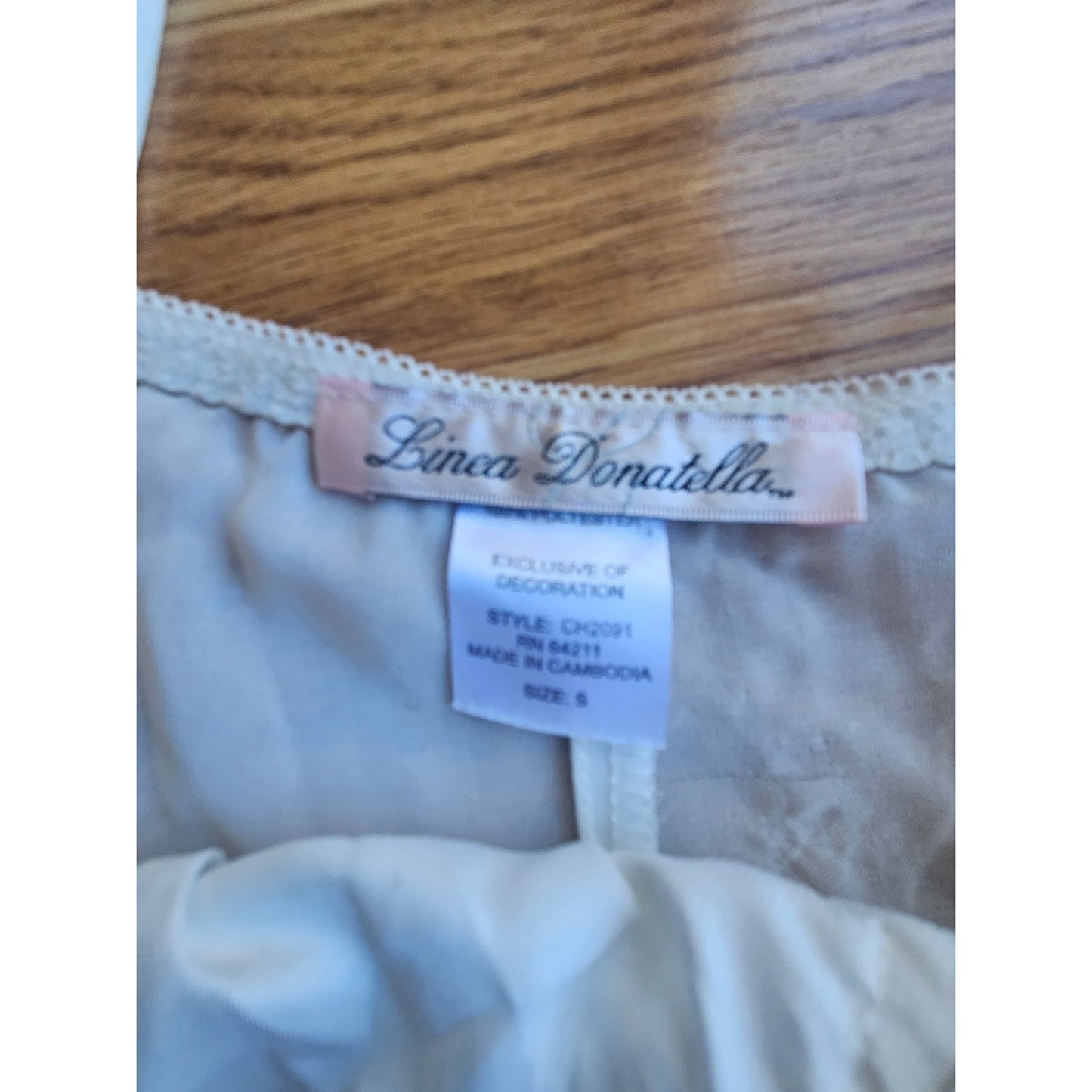 Y2K Sheer Beaded Babydoll Cami - Size Small