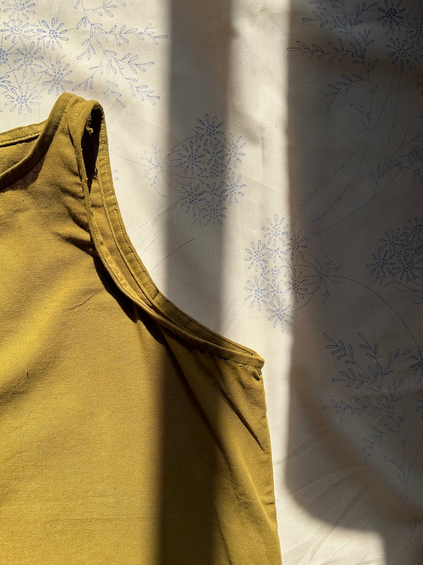 Olive Linen Shirt (Medium)