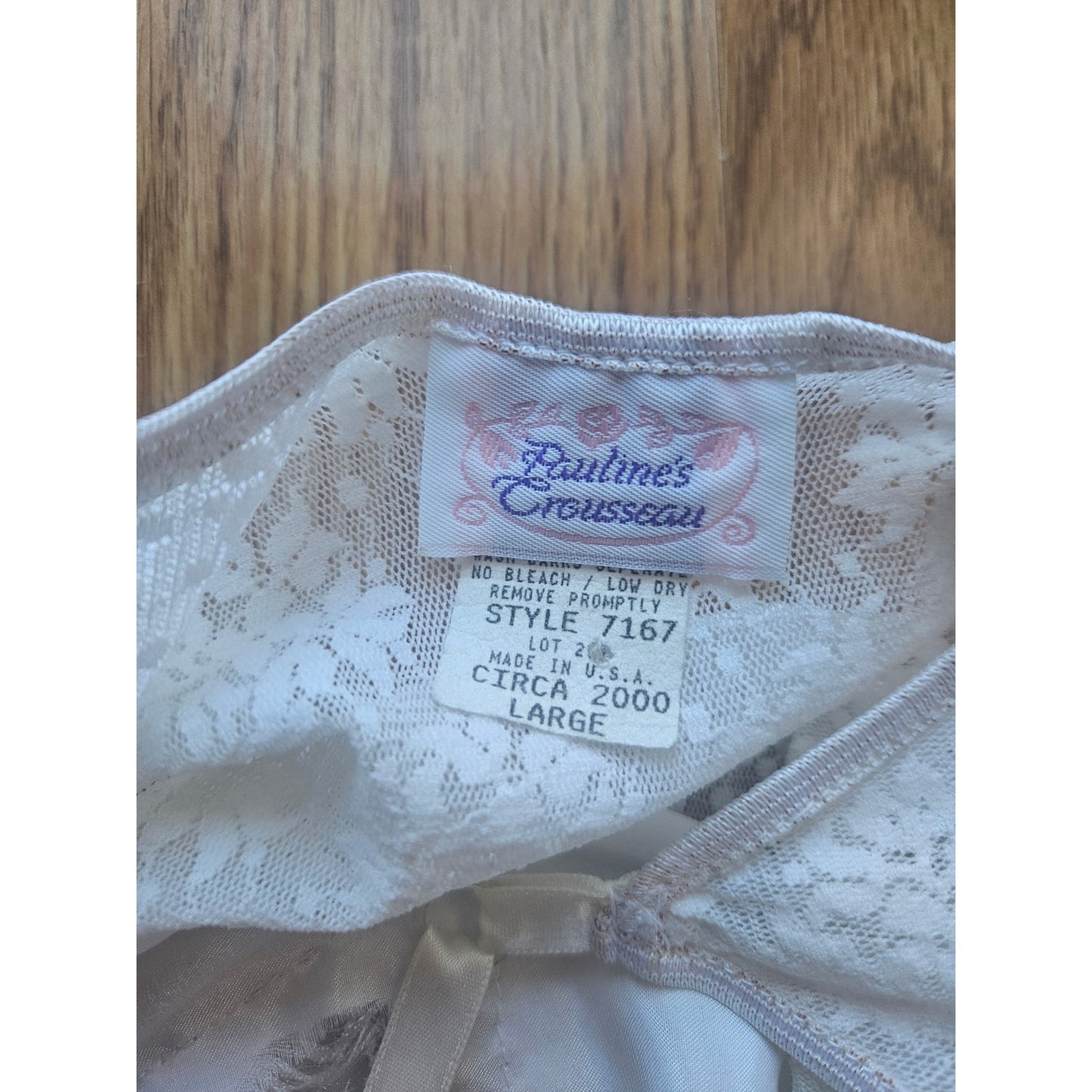 Vintage Lace and Beaded Bridal Bodysuit - Size Medium