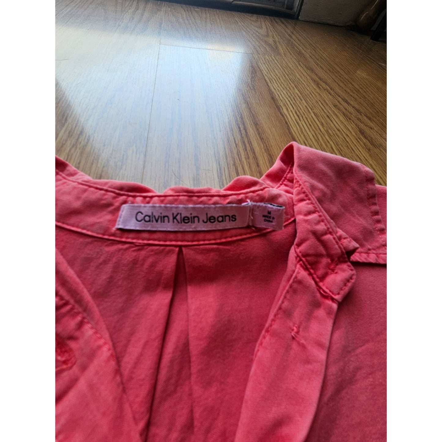 Y2K Calvin Klein Button Down Blouse - Size Medium
