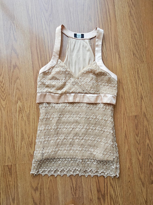 Gold Crochet Tanktop