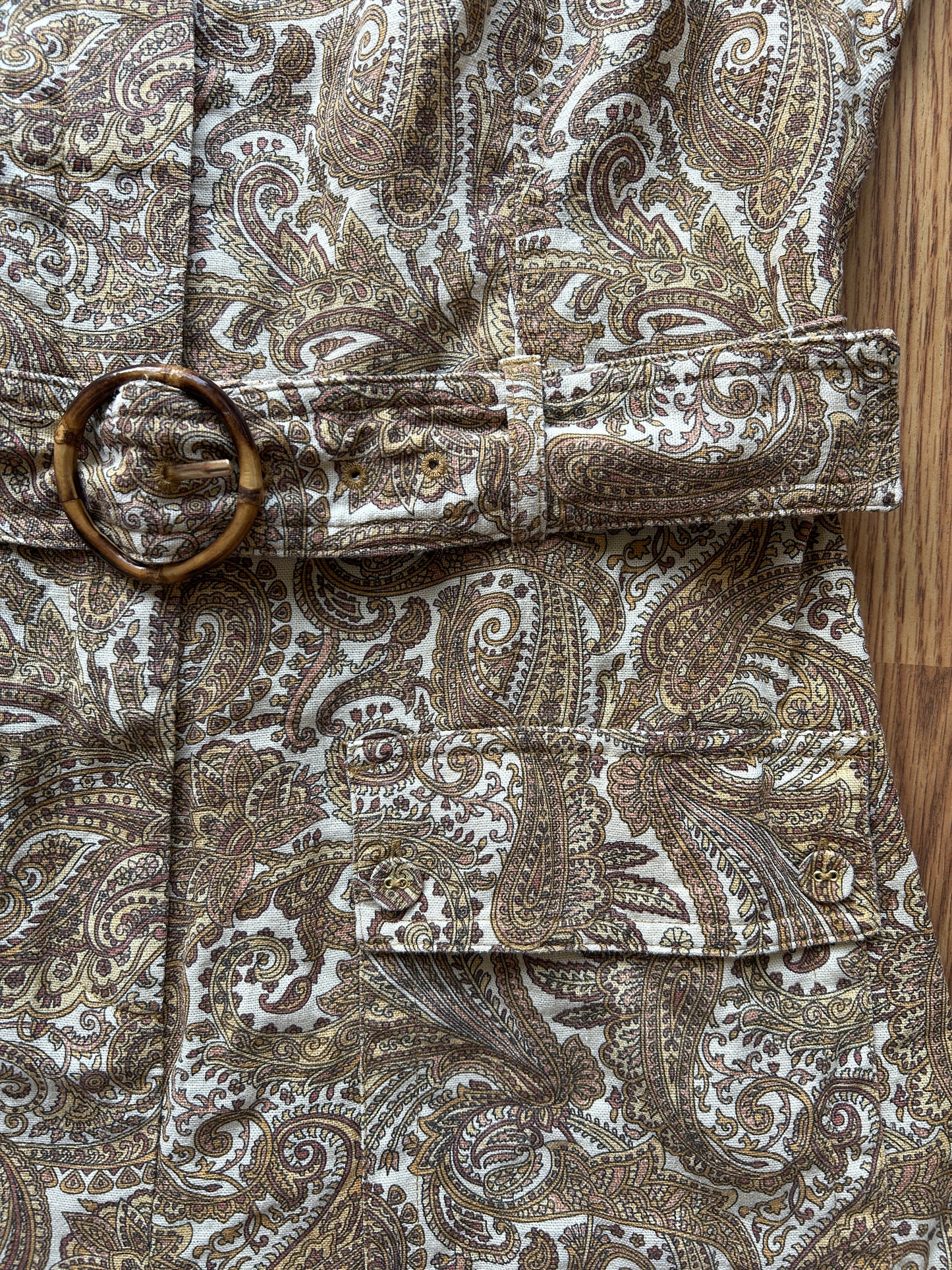House of Harlow Paisley Romper w/ Belt