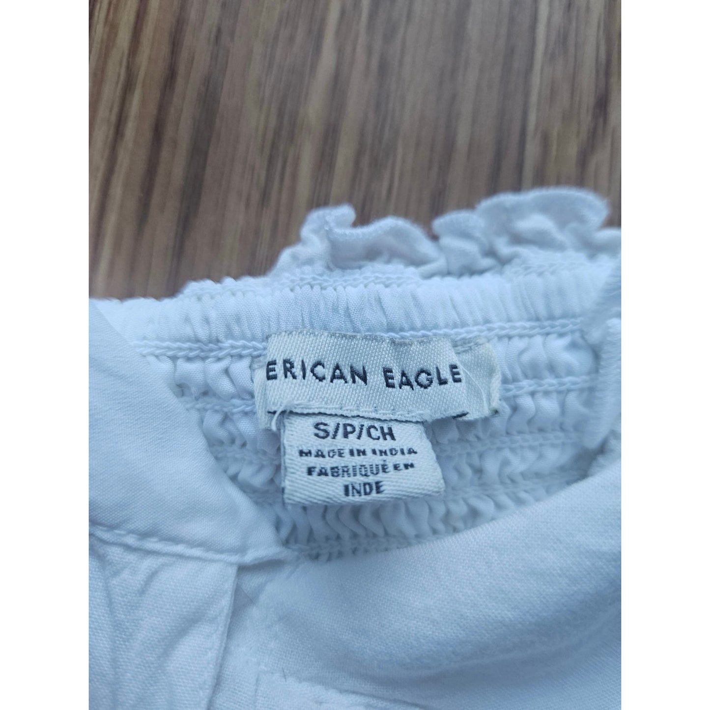 American Eagle White Cotton Mini Skirt - Size Small
