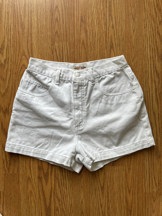 Vintage White Guess Shorts