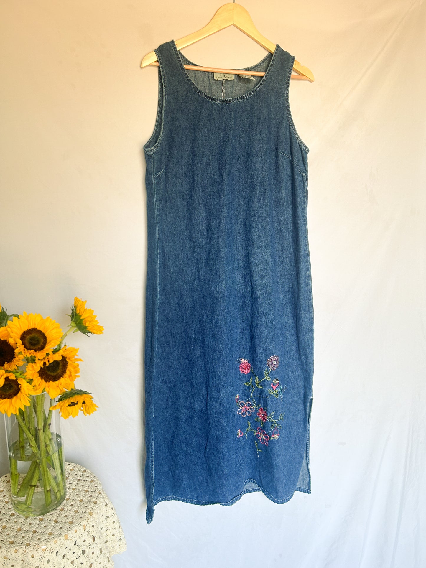 1990's Denim Dress (Size 16)