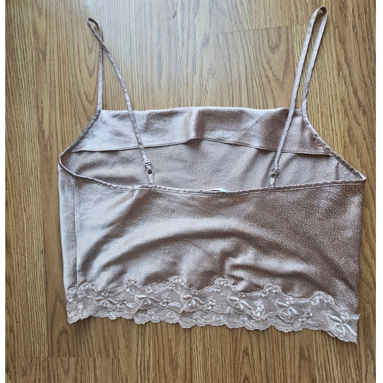 Y2K Soft Pink Cropped Victoria's Secret Satin Cami - Size Large