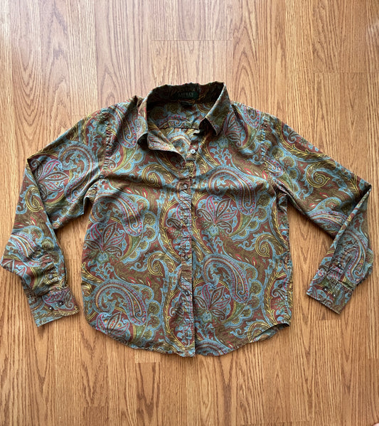 Vintage Ralph Lauren Paisley Button Up