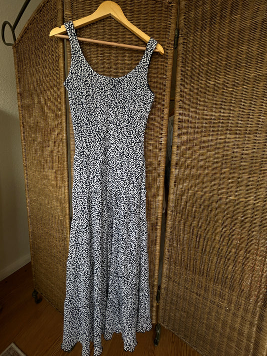 Tiered Chiffon Maxi Dress