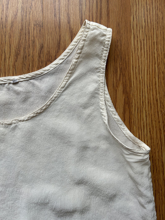 Cream Silk Tank