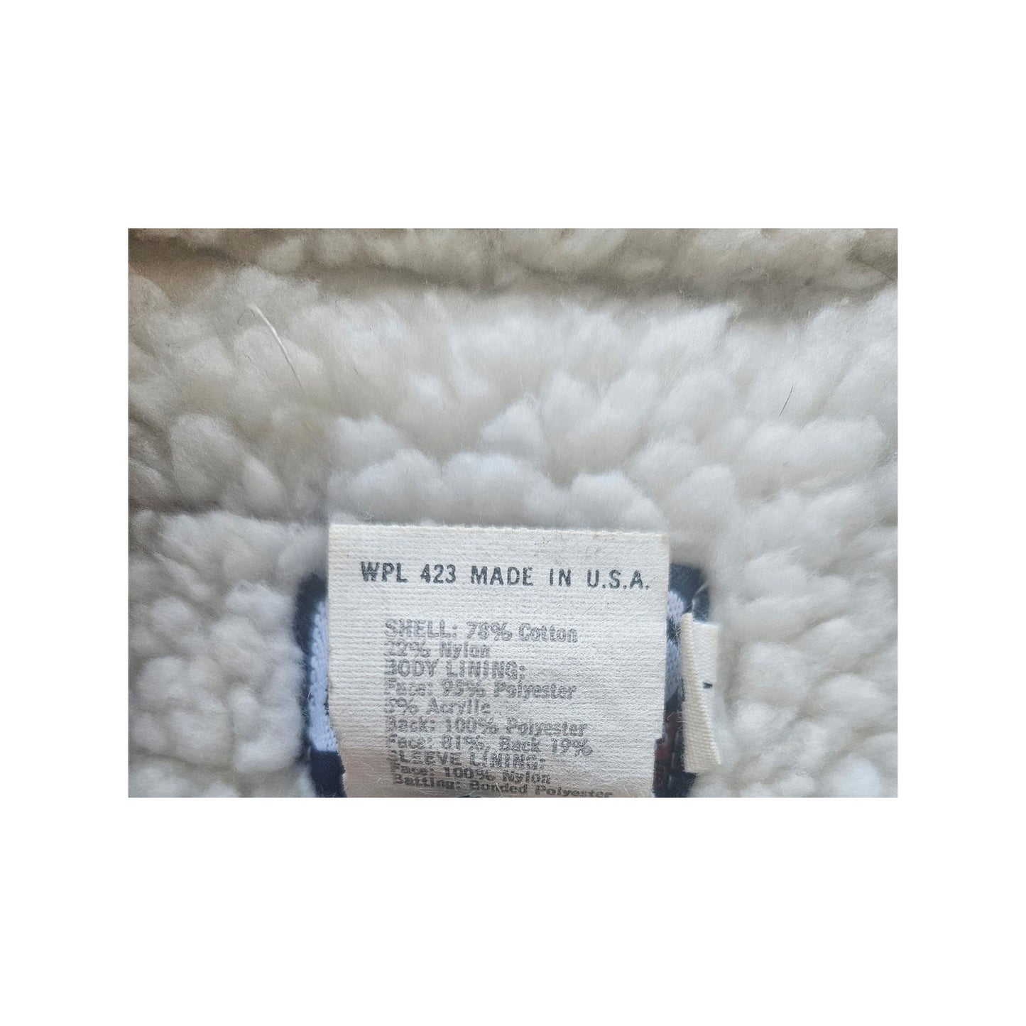 1970's Denim Sherpa Trucker Jacket - Size Large