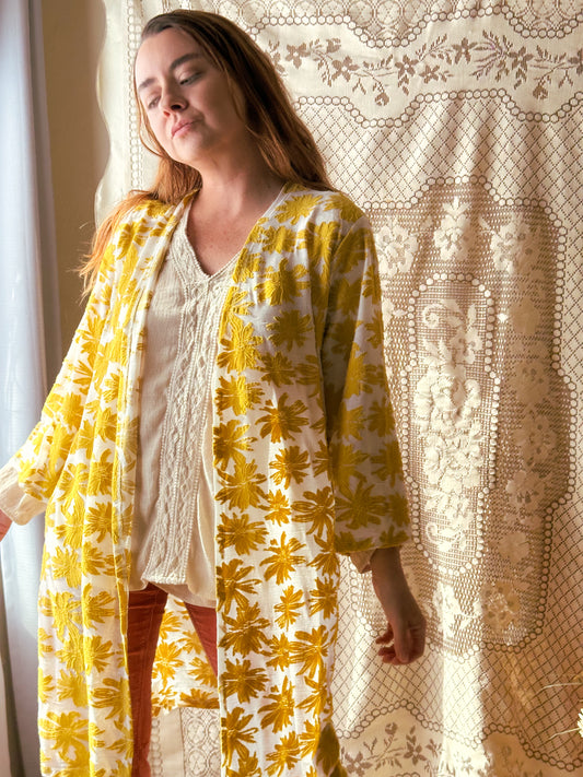 Modern Floral Cover Up (Medium)
