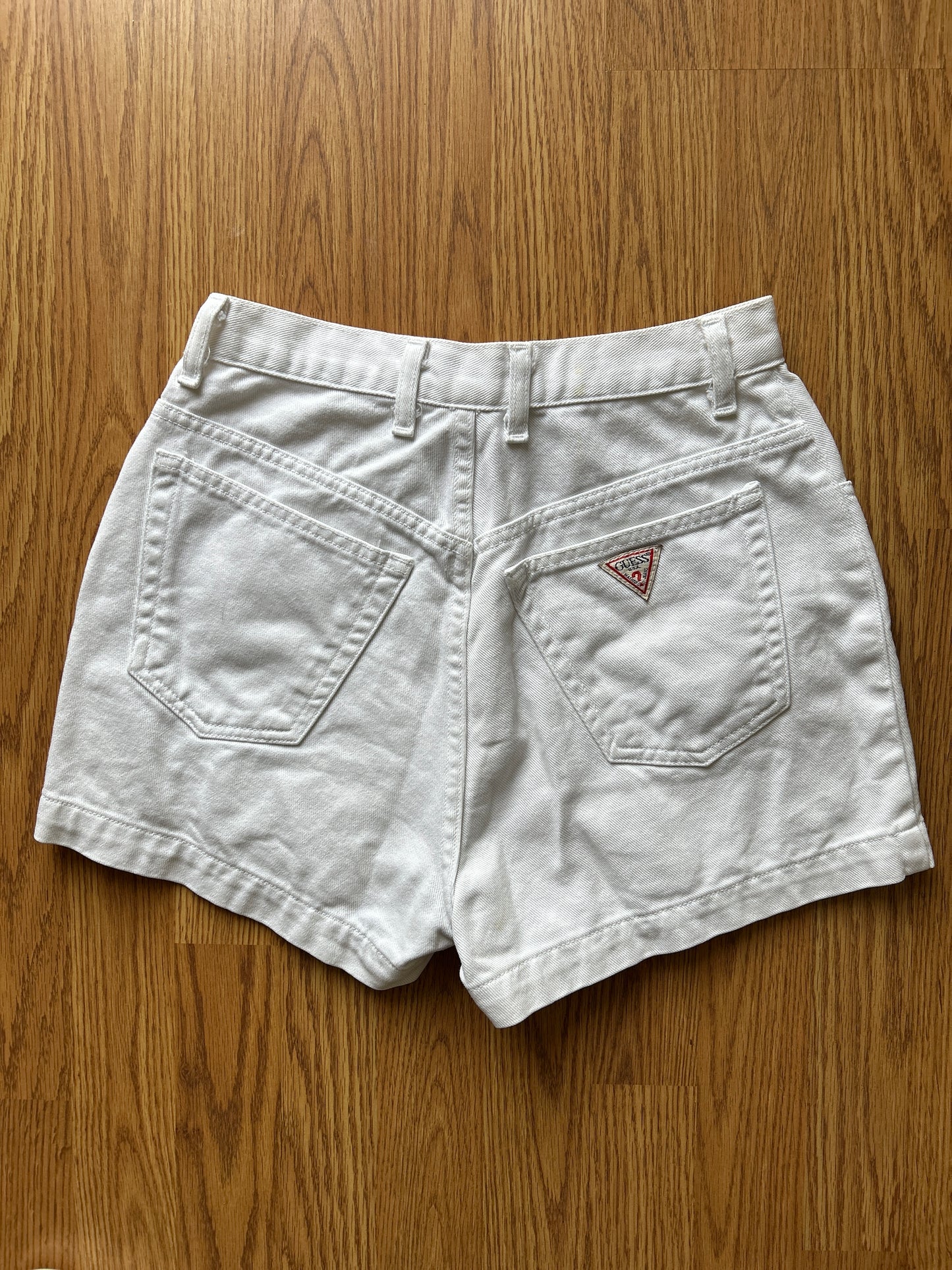 Vintage White Guess Shorts