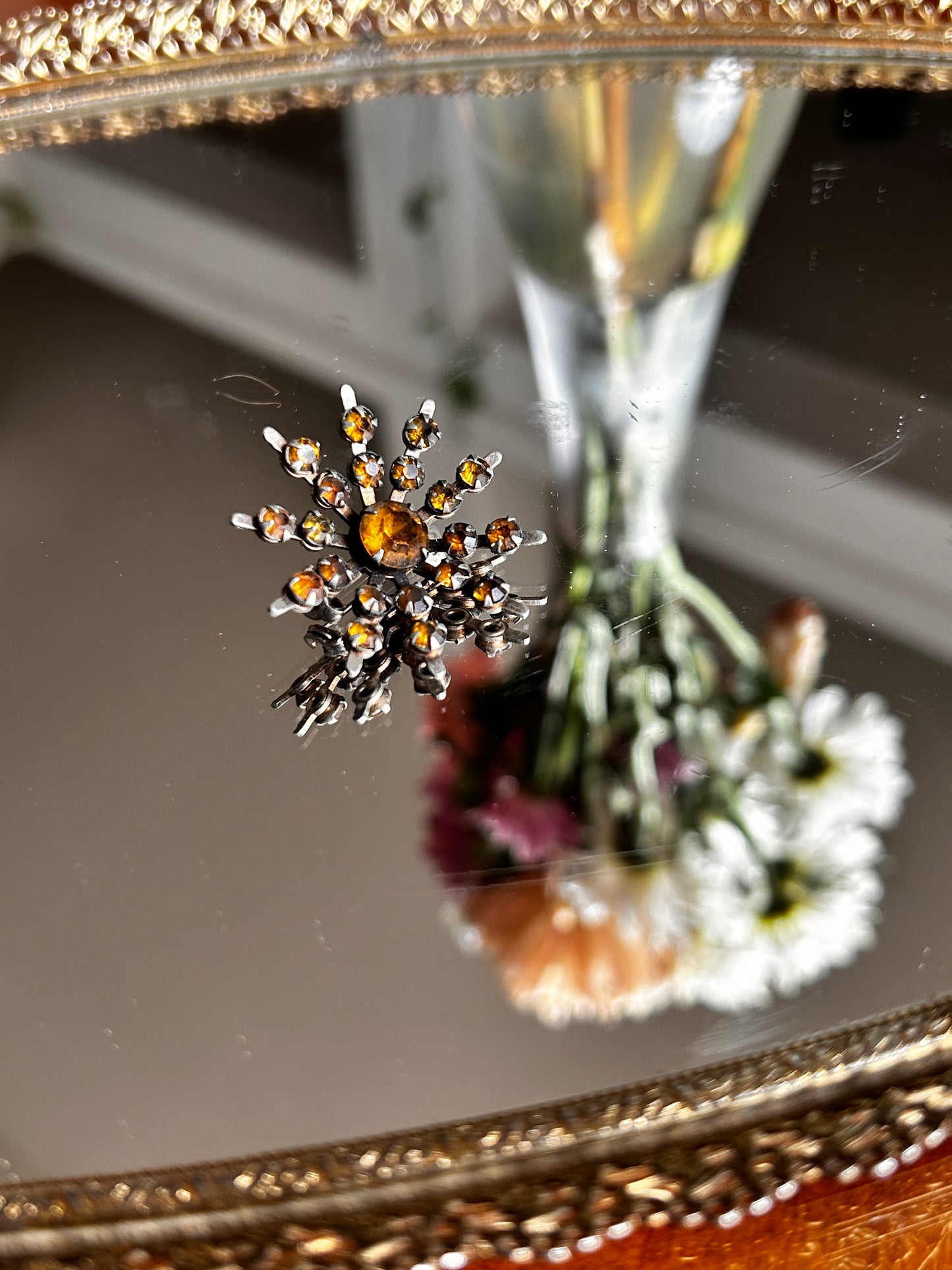Vintage Starburst Brooch