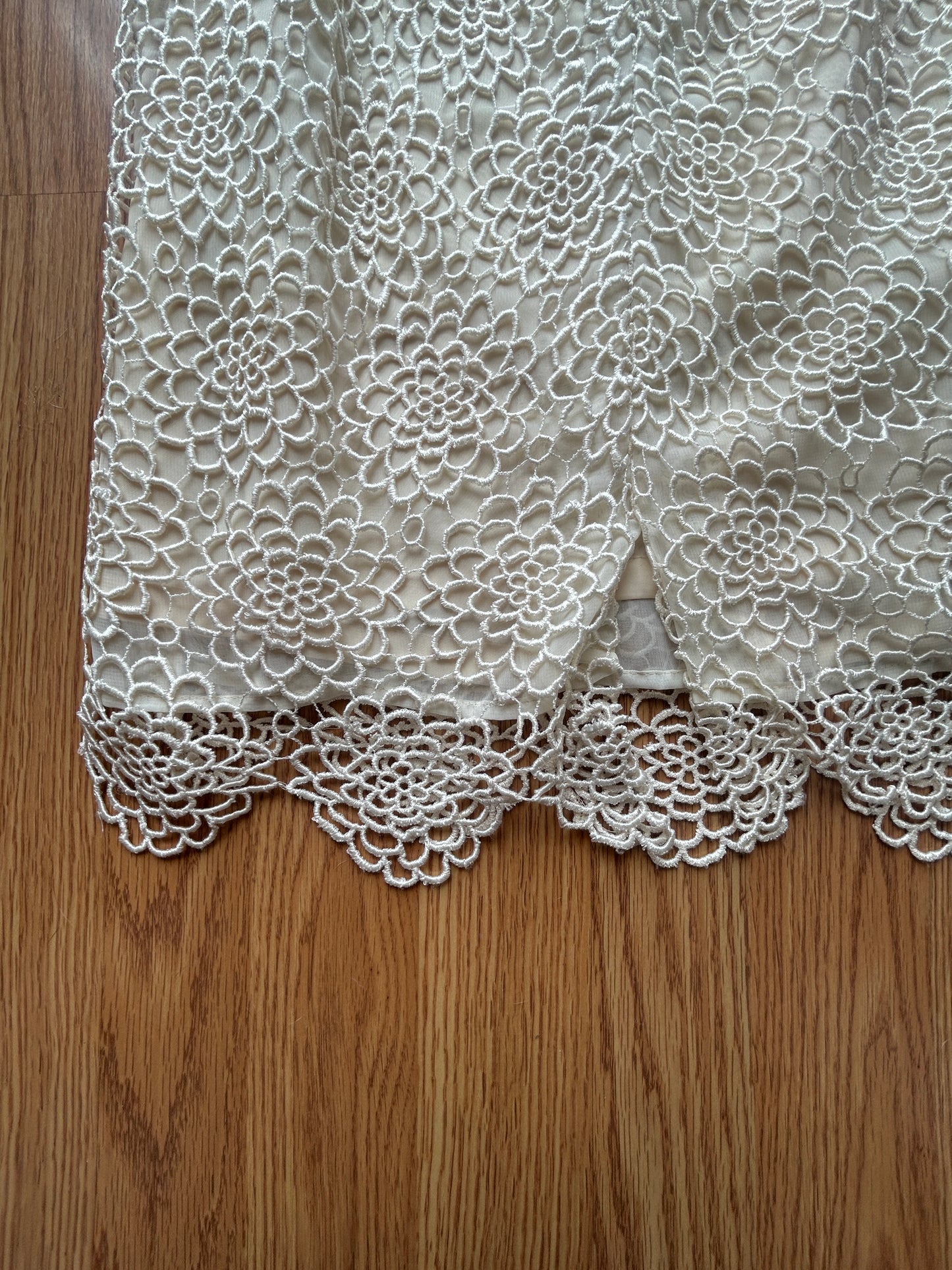 Vintage Lace Lined Skirt