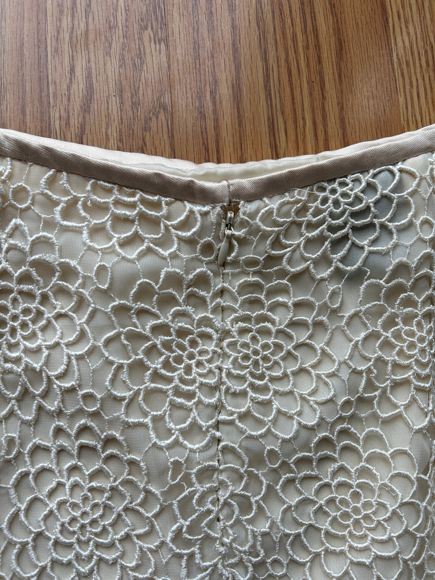 Vintage Lace Lined Skirt