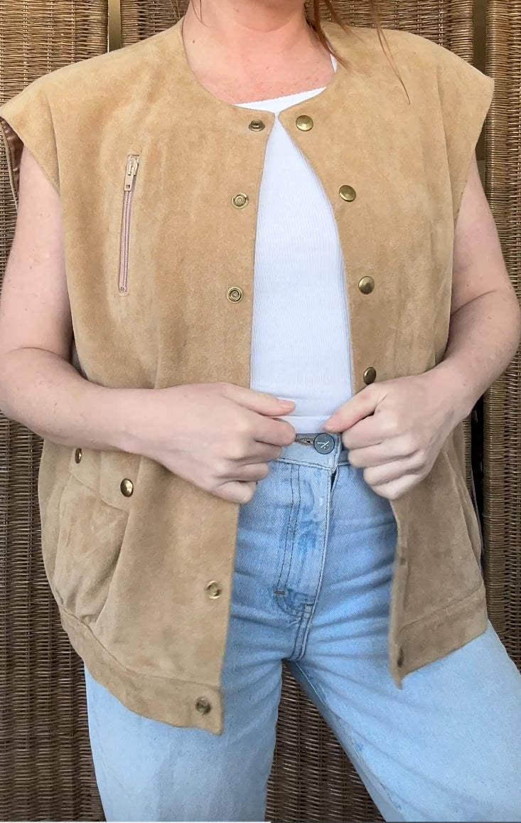 Vintage Leather Vest